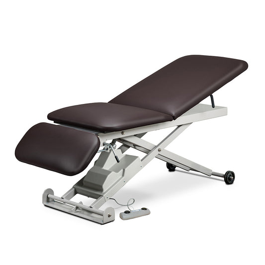 Clinton E-Series Power Treatment Table with Adjustable Backrest & Drop Section