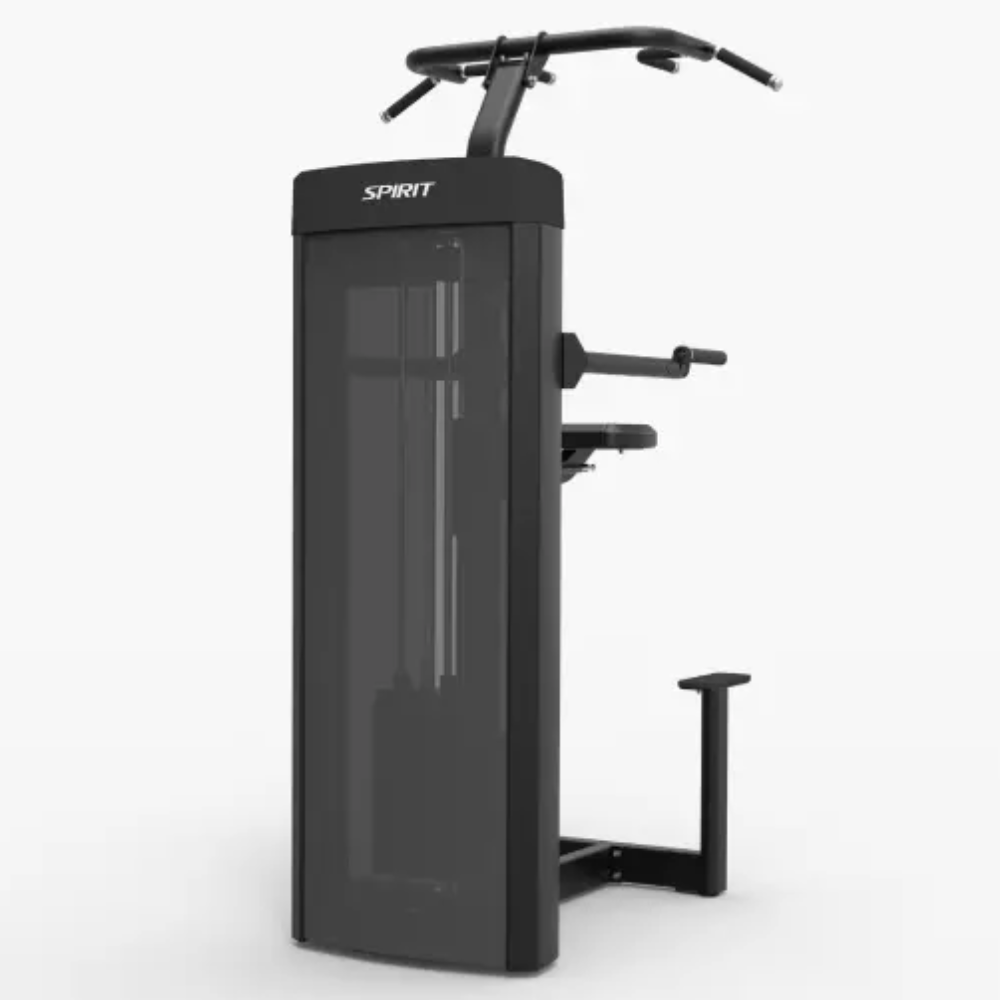 Spirit Fitness Dual Pull-Up / Dip Assist – Back View