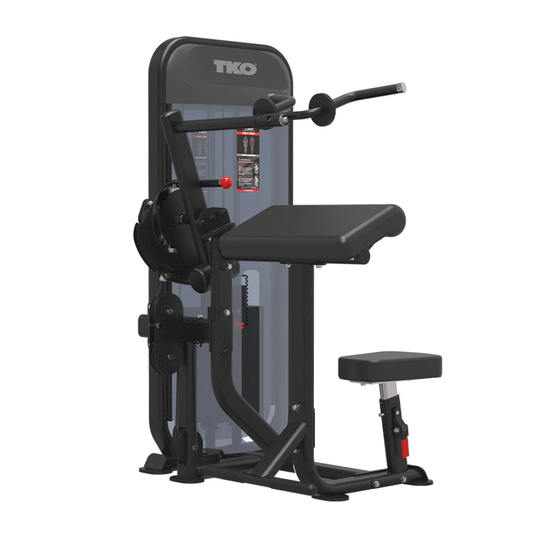 TKO Dual Bicep / Tricep Machine – Black Color