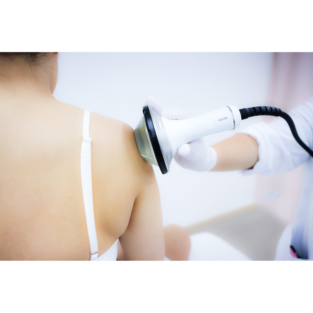 Shockwave therapy treatment for shoulder tendinopathy using focused shockwave device