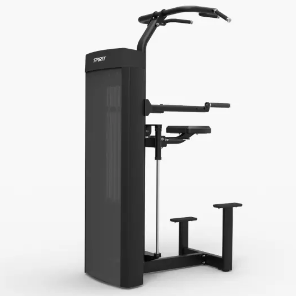 Spirit Fitness Dual Pull-Up / Dip Assist – Side View