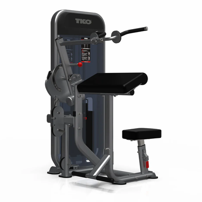 TKO Dual Bicep / Tricep Machine – Gray Color