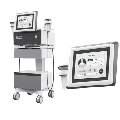 Zimmer DualWave FX shockwave therapy system with touchscreen control interface